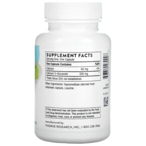 Thực phẩm bổ sung Thorne Calcium D-Glucarate 90 Capsules 693749280026