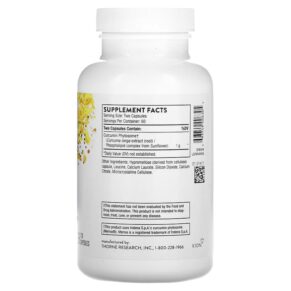 Thực phẩm bổ sung Thorne Curcumin Phytosome 1.000 mg 120 Capsules 693749006305