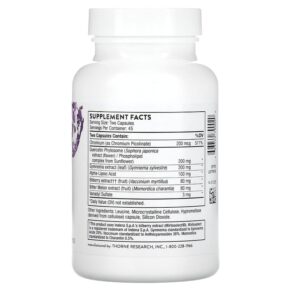 Thực phẩm bổ sung Thorne Diabenil 90 Capsules 693749790020