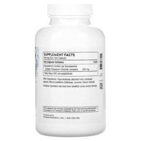 Thực phẩm bổ sung Thorne Glucosamine Sulfate 180 Capsules 693749777021