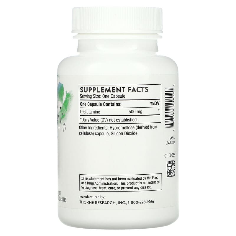Thorne L-Glutamine 90 Capsules 2 Thực phẩm bổ sung Thorne L-Glutamine 90 Capsules 693749518020