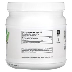Thực phẩm bổ sung Thorne L-Glutamine Powder 18.1 oz (513 g) 693749519027