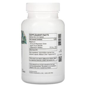 Thực phẩm bổ sung Thorne Magnesium CitraMate 90 Capsules 693749272021