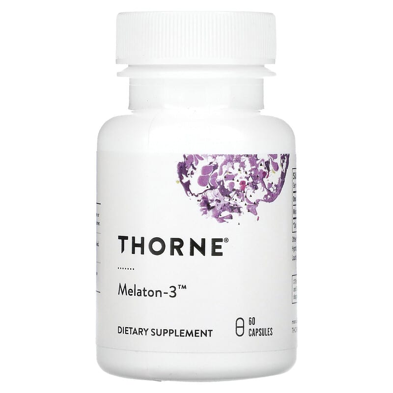 Thorne Melaton-3 60 Capsules 8 Thực phẩm chức năng Thorne Melaton-3 60 Capsules 693749788027