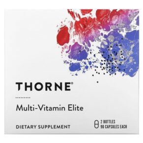 Thực phẩm chức năng Thorne Multi-Vitamin Elite A.M. & P.M. 2 Bottles 90 Capsules Each 693749006534
