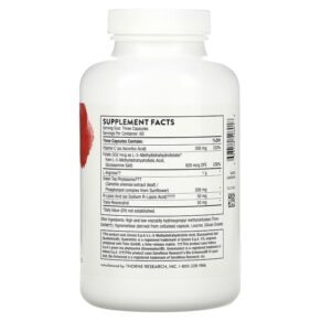Thực phẩm bổ sung Thorne Perfusia Plus Arginine Plus Cofactors 180 Capsules 693749526018