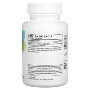 Thực phẩm bổ sung Thorne R-Lipoic Acid 60 Capsules 693749771036