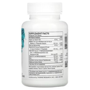 Thực phẩm bổ sung Thorne Stress B-Complex 60 Capsules 693749002963