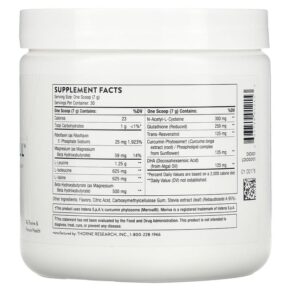 Thực phẩm bổ sung Thorne Synaquell Brain Support For The Contact Sport Athlete 7.41 oz (210 g) 693749012153