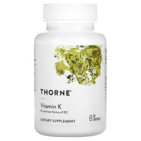 Thực phẩm chức năng Thorne Vitamin K 60 Capsules 693749006619