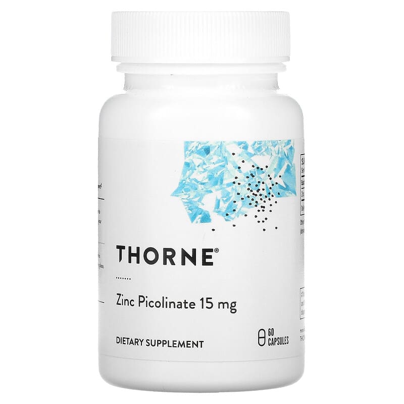 Thorne Zinc Picolinate 15 mg 60 Capsules 8 Thực phẩm chức năng Thorne Zinc Picolinate 15 mg 60 Capsules 693749210023