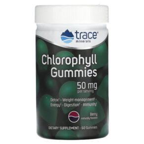 Thực phẩm chức năng Trace Minerals ® Chlorophyll Gummies Berry 25 mg 60 Gummies 878941007040