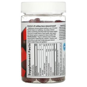Thực phẩm bổ sung Trace Minerals ® Complete Immunity Gummies Cherry 60 Gummies 878941005817