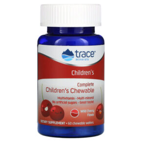 Thực phẩm chức năng Trace Minerals ® Complete Multi Children's Chewable Wild Cherry 60 Chewable Wafers 878941000362