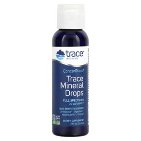 Thực phẩm chức năng Trace Minerals ® Concentrace Trace Mineral Drops 2 fl oz (59 ml) 878941000072