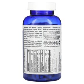 Thực phẩm bổ sung Trace Minerals ® ConcenTrace Trace Mineral Tablets 300 Tablets 878941001062