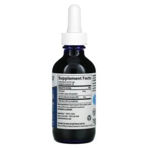 Thực phẩm bổ sung Trace Minerals ® Concentrated Ionic Chlorophyll Natural Mint 6.000 mg 2 fl oz (59 ml) 878941006678