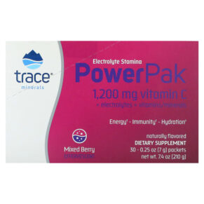 Thực phẩm bổ sung Trace Minerals ® Electrolyte Stamina PowerPak Mixed Berry 30 Packets 0.25 oz (7 g) Each 878941002878