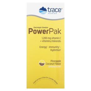 Thực phẩm bổ sung Trace Minerals ® Electrolyte Stamina PowerPak Pineapple Coconut 30 Packets 0.22 oz (6.1 g) Each 878941002496