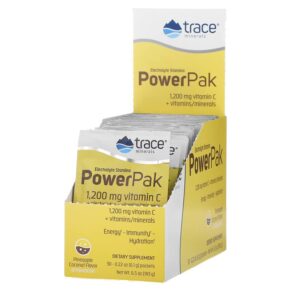 Thực phẩm chức năng Trace Minerals ® Electrolyte Stamina PowerPak Pineapple Coconut 30 Packets 0.22 oz (6.1 g) Each 878941002496