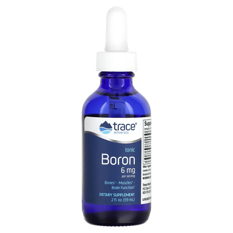 Trace Minerals ® Ionic Boron 6 mg 2 fl oz (59 ml) 8 Thực phẩm chức năng Trace Minerals ® Ionic Boron 6 mg 2 fl oz (59 ml) 878941000140