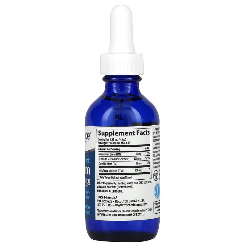 Trace Minerals ® Ionic Selenium 300 mcg 2 fl oz (59 ml) 2 Thực phẩm bổ sung Trace Minerals ® Ionic Selenium 300 mcg 2 fl oz (59 ml) 878941000188