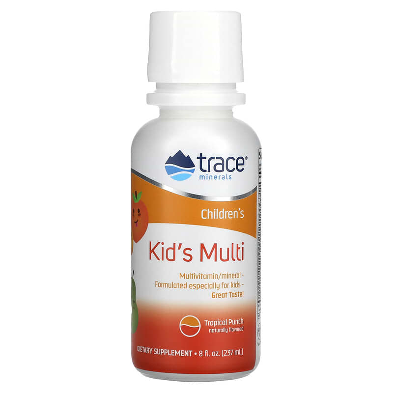 Trace Minerals ® Kid's Multi Tropical Punch 8 fl oz (237 ml) 8 Thực phẩm chức năng Trace Minerals ® Kid's Multi Tropical Punch 8 fl oz (237 ml) 878941000812