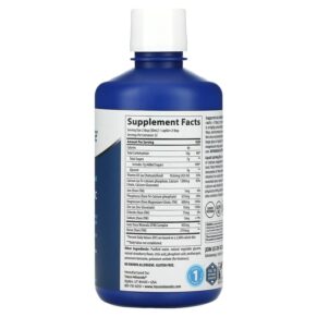 Thực phẩm bổ sung Trace Minerals ® Liquid Cal/Mag/Zinc Natural Strawberry 32 fl oz (946 ml) 878941002304