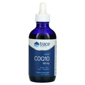 Thực phẩm chức năng Trace Minerals ® Liquid CoQ10 Tangerine 100 mg 4 fl oz (118 ml) 878941003165