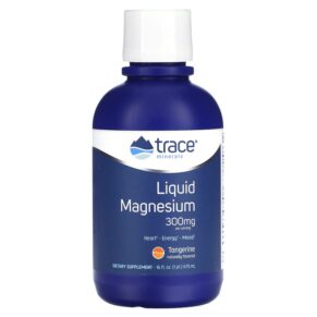 Thực phẩm chức năng Trace Minerals ® Liquid Magnesium Tangerine 300 mg 16 fl oz (473 ml) 878941002779