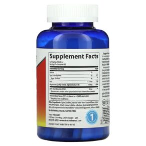Thực phẩm bổ sung Trace Minerals ® Magnesium Chewable Raspberry Lemon 120 Chewable Wafers 878941004988