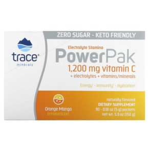 Thực phẩm chức năng Trace Minerals ® PowerPak Orange Mango 30 Packets 0.18 oz (5 g) Each 878941006258