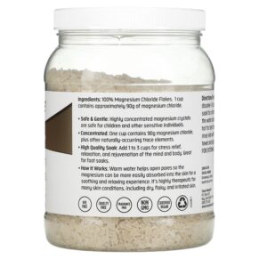 Thực phẩm bổ sung Trace Minerals ® TM Skincare Pure Magnesium Flakes 2.75 lbs (1.247 g) 878941005022