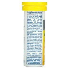 Thực phẩm bổ sung Trace Minerals ® TM Sport Max-Hydrate Endurance Effervescent Tablets Citrus 10 Tablets 1.59 oz (45 g) 878941004179