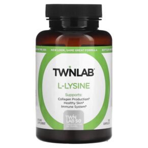 Thực phẩm chức năng Twinlab L-Lysine 500 mg 100 Capsules 027434001410