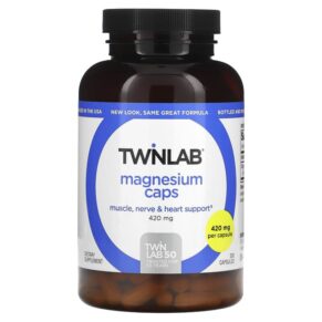 Thực phẩm chức năng Twinlab Magnesium Caps 420 mg 200 Capsules 027434010238