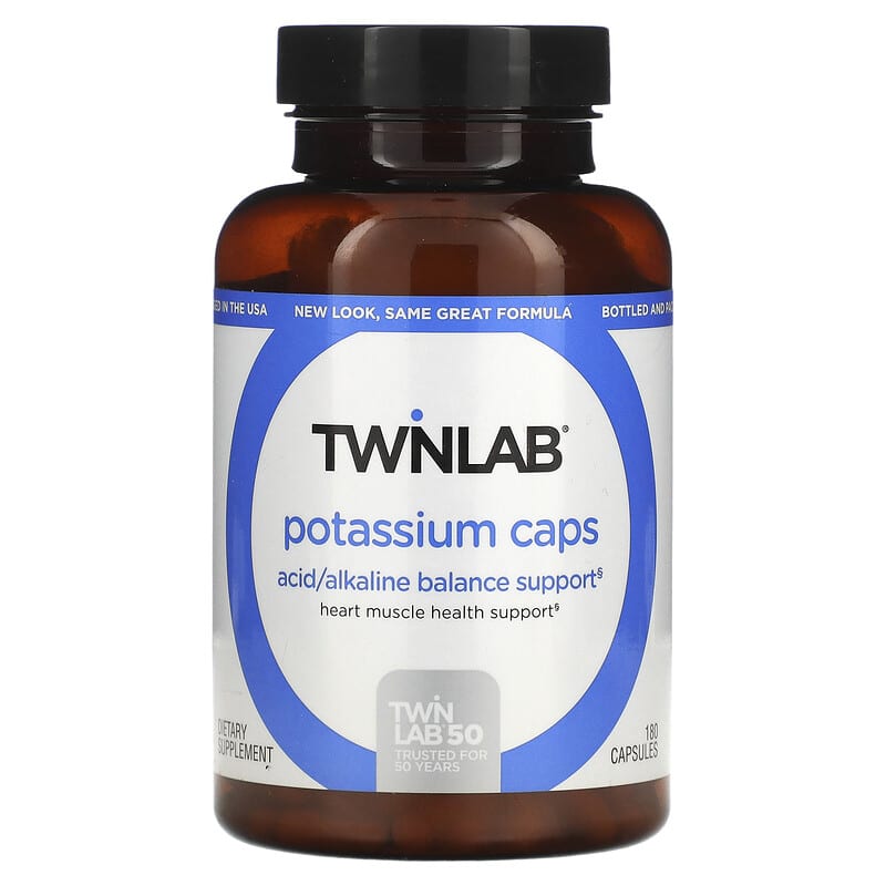 Twinlab Potassium Caps 180 Capsules 8 Thực phẩm chức năng Twinlab Potassium Caps 180 Capsules 027434010344