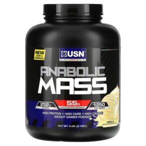 Thực phẩm chức năng USN Anabolic Mass Vanilla 6 lbs (2.72 kg) 6009544944669