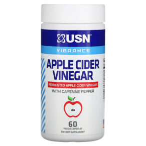 Thực phẩm chức năng USN Apple Cider Vinegar with Cayenne Pepper 60 Veggie Capsules 6009544937364