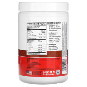 Thực phẩm bổ sung USN BCAA Amino+ Recovery & Endurance Powder Fruit Punch 9.63 oz (273 g) 6009544945093
