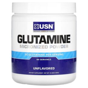 Thực phẩm chức năng USN Glutamine Micronized Powder Unflavored 5 g 10.58 oz (300 g) 6009705666782
