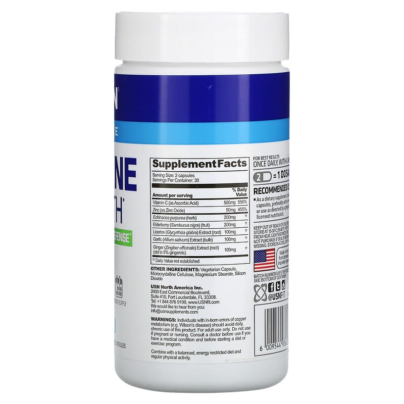 USN Immune Health Super Immune Defense 60 Capsules 2 Thực phẩm bổ sung USN Immune Health Super Immune Defense 60 Capsules 6009544936206