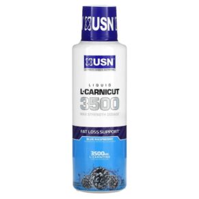 Thực phẩm chức năng USN Liquid L-Carnicut 3500 Max Strength Dosage Blue Raspberry 15.22 fl oz (450 ml) 6009544944997