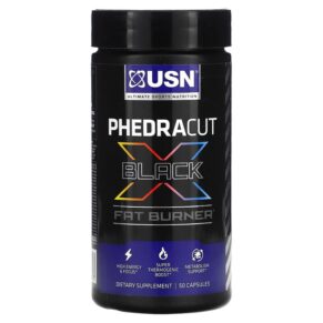 Thực phẩm chức năng USN Phedracut Black Fat Burner 50 Capsules 6009544938897