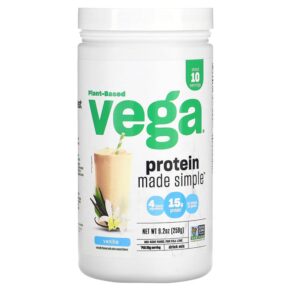 Thực phẩm chức năng Vega Plant-Based Protein Made Simple Vanilla 9.2 oz (259 g) 838766001500