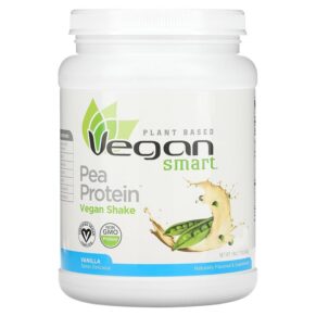 Thực phẩm chức năng VeganSmart Pea Protein Vegan Shake Vanilla 1.1 lb (540 g) 079911026058
