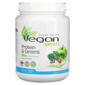Thực phẩm chức năng VeganSmart Protein & Greens All-In-One Powder Vanilla Creme 1.4 lbs (645 g) 079911028403