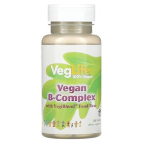 Thực phẩm chức năng VegLife Vegan B-Complex 100 Tablets 076280742510