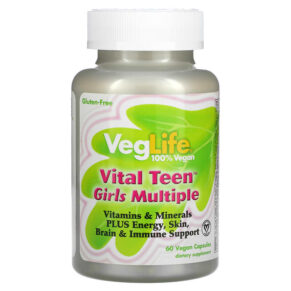 Thực phẩm chức năng VegLife Vital Teen Girls Multiple 60 Vegan Capsules 076280444148
