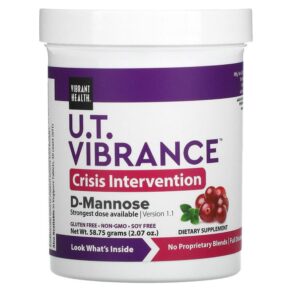 Thực phẩm chức năng Vibrant Health U.T. Vibrance D-Mannose Version 1.1 2.07 oz (58.75 g) 074306800305